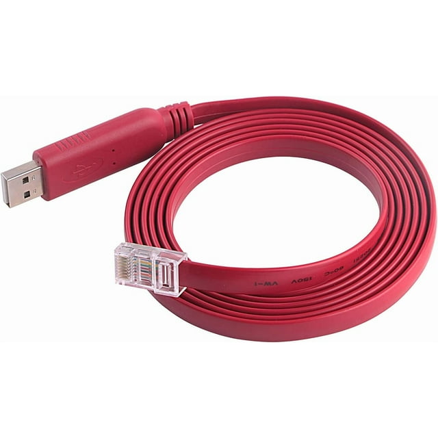 FTDI USB to Rs232 Serial Rj45 Console Rollover Cable for Cisco Huawei TP-Link Routers to Connect Laptop PC Support