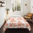 thumbnail image 4 of Burnt Orange Botanical Tapestry for Bedroom Wall Hanging Tapestry, Vintage Nature Flower Ceiling Backdrop Tapestries Poster Blanket Wall Decor for Teens Room Living Room Dorm 59" x 90", 4 of 8