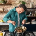 thumbnail image 2 of T-fal Cooks Smart Stainless Steel by Jamie Oliver, 9.5 Inch Frypan, 2 of 6