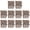 Brown, variant on GOOHOCHY Miniature Fence for Fairy Garden Made of PVC Brown Color Great for Decor Use 10 Pieces
