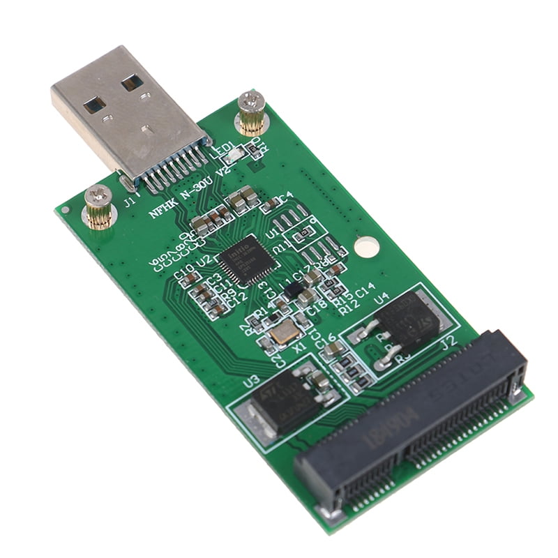 Post Rationel lærred 1Pc Mini USB 3.0 to PCIE mSATA External SSD PCBA Conveter Adapter Card -  Walmart.com
