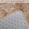 thumbnail image 2 of SUSUZI 5' x 7' Shaggy Area Rug, 2 Inch Thick Fluffy Plush Carpet with Non-Slip PVC Back, Soft Polypropylene Floor Rug for Bedroom Living Room Kids Room Home Décor, Light Tan, 2 of 7