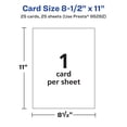 thumbnail image 5 of Avery Printable Cardstock, 8.5" x 11", Glossy White, 25ct, 5 of 8