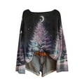 thumbnail image 6 of Neewe Sweatshirts for Women Crewneck Christmas Long Sleeve Loose Fit Knitting Cotton Tops Fashion 2025, 6 of 6
