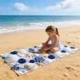thumbnail image 4 of Amzcrzy Polyester Ocean Elements Beach Towel Oceans-Themed Beach Towel Starfishs Seashells and Sea Turtle Fast-Drying Absorbent Bath Towel Microfiber Beach Towel Non-Functional Blankets, 4 of 6