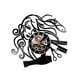thumbnail image 1 of Reloj de pared hecho a mano con disco de vinilo Bewildely negro para mujer, 1 of 6