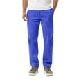 thumbnail image 2 of Ceisia Men's Loose Cargo Sweatpants with Elastic Drawstring Waist & Multi Pockets Blue L Gifts, 2 of 8