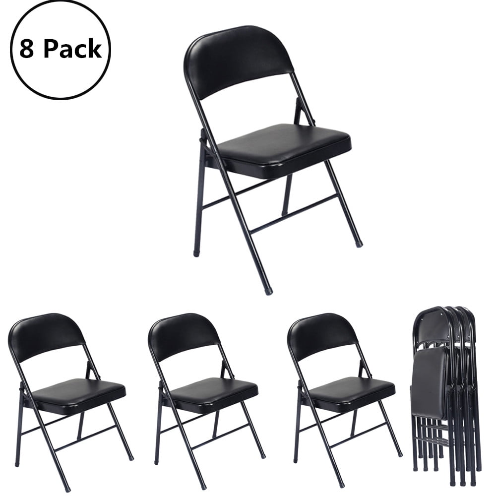 ubesgoo 46812pack folding chairs padded seat home office party use
