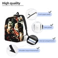 thumbnail image 3 of Goofa The Nightmare Before Christmas Pattern Durable Canvas Daypack - High-Quality Vintage Backpack, Compact & Versatile for Travel and Everyday Use-Medium, 3 of 5