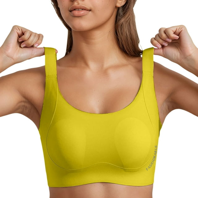 Brasier Sujetadores Deportivos sin Costuras para Uso Diario, sin Aros, Push up, de Cobertura Completa y con Soporte. Grande