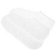 thumbnail image 4 of EeaseMX 1 par de protectores de zapatos impermeables de silicona, fundas duraderas para exteriores, talla L, color blanco, 4 of 7