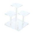 thumbnail image 2 of Soporte de exhibición de perfume transparente de 4 niveles, figura elevadora multiusos, base ensanchada de 5,9 x 5,9 x 5,9 pulgadas para cosméticos y, 2 of 7