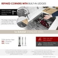 thumbnail image 3 of Stylish Undermount 36" Stainless Steel Double Bowl 60/40 Workstation Kitchen Sink with 7 accs S-636W, 3 of 13