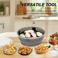 thumbnail image 3 of Collapsible Better Breader Shaker Bowl, No-Leak Mess-Free Batter Breading Station for Chicken, Fish,Onion Rings& Vegetables–Perfect Fried Food Coating Tool with Lid, Dishwasher Safe(Gray), 3 of 7