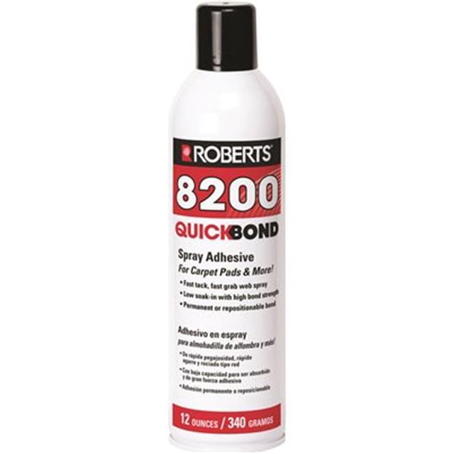 Roberts 8200 Roberts Quick Bond Spray Adhesive For Carpet Pads 12 Oz