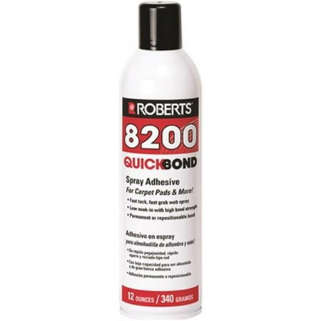 Roberts 8200 Roberts Quick Bond Spray Adhesive For Carpet Pads 12 Oz