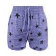 thumbnail image 4 of DHFJKG Womens Workout Shorts Summer Casual Drawstring High Waisted Star Printed Slim Fit Soft Yoga Shorts With Pockets Stylish Bottoms, 4 of 5