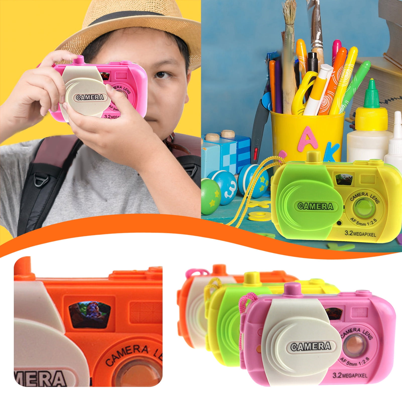 2X Kids Learning Study Toy Children Projection Simulation Camera Educational Toy 
