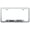 Brushed Chrome, variant on Jeep Endless Laser Etched Logo Cut-Out License Plate Frame (Black)