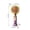 Purple, variant on Vintage Floral Handheld Fan, Portable USB Rechargeable Mini Fan with Phone Stand, 3-Speed Adjustable Personal Cooling Fan, Retro Summer Travel Accessory