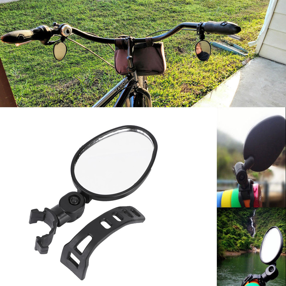 Bicycle Handlebar Review Rear Mirror Back View 360 Rotation Mirrors Bike Accessory for Mountain Road Bikes