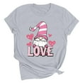 thumbnail image 7 of AGWOLF Valentine's Day Shirts for Women Cute Gnome Graphic Tees Loose Fit Short Sleeve Tshirts Casual Love Print Crewneck Tshirt Valentines Gifts for Women, 7 of 7
