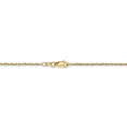 thumbnail image 4 of 18k Yellow Gold 16 Inch 1.3mm Baby Rope Chain Necklace Pendant Charm, 4 of 9