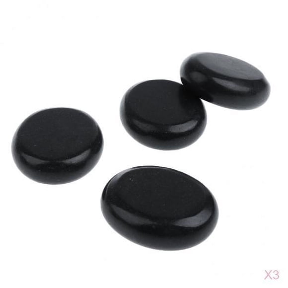 Set 8x Piedras De Masaje Natural Basalt Warmer Rocks Spa Stones