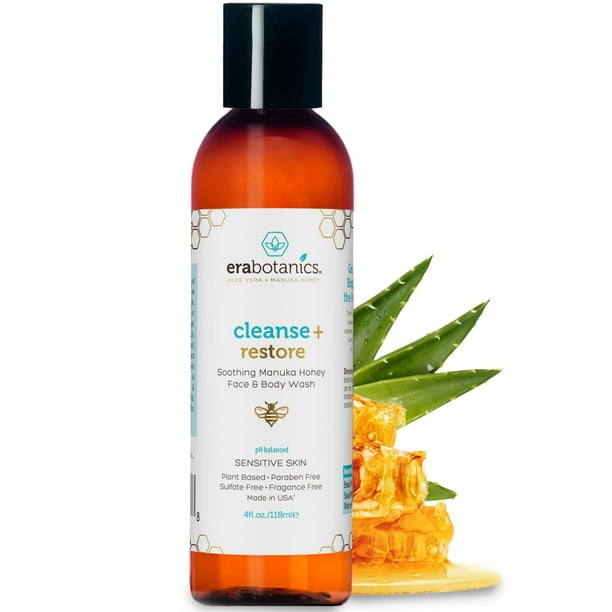 Jabón facial Era Organics Hidratante con Miel de Manuka, 120 ml