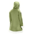 thumbnail image 3 of YMNXA Big Girls Boys Hooded Coat With Pocket Long Sleeve Solid Color Plush Warm Comfortable Jacket For Daily Wear Light Green 9-10 Years, 3 of 8