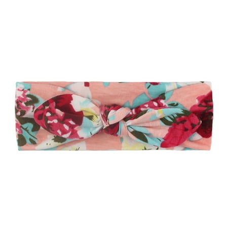 

Toddler Baby Boys Girls Headbands Stretch Floral Bow Hairband Headwear Headband