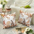thumbnail image 5 of DaShan Gnomes Pumpkin Fall Pillow Cover 16x16 Set of 2,Orange Decorative Pillow Cases Couch Cushion for Bedroom Home Decor, 5 of 6