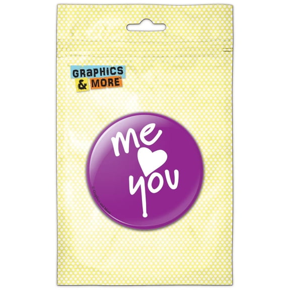 Me Heart You Pinback Button Pin Badge
