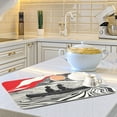 thumbnail image 6 of Yayeee Dish Drying Mat for Kitchen Counter 16"x18" Microfiber Absorbent Pad, Black Illusionary Boat, 6 of 7