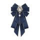 thumbnail image 1 of Broche con lazo de cinta, broche de pajarita, broche con lazo preanudado, broche decorativo moderno para dama Azul, 1 of 9