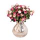 thumbnail image 1 of Ramo de rosas de té artificiales: decoración floral artificial para fotografía,manualidades y decoración del hogar Pequeño capullo de té con arreglo artesanal, 1 of 7