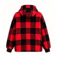 thumbnail image 4 of Yotami Womens Fall Winter Plaid Coat Jackets with Zipper Lightweight Outerwear Size S-XXL, 4 of 4