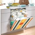 thumbnail image 2 of Yayeee Magnetic Dishwasher Cover for The Front Decoration Home Kitchen Machine Sticker Protector, Stripes and Circle, 2 of 6