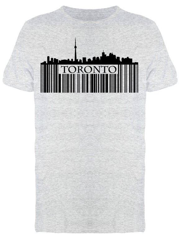 Toronto Buildings Bar Code Tee Men's -Image by Shutterstock