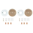 thumbnail image 5 of Aspen Creative 21509-42, Transitional Fixture Canopy Kit, 5-1/8" Diameter, Warm Brass, 2 Pack, 5 of 5