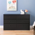 thumbnail image 2 of Wright Home Solid Wooden 6 - Drawers Dresser in Black Finish, 2 of 4
