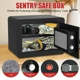 thumbnail image 5 of ZLELOUY 1.3 Cubic feet,Safe Box and Lock Boxes Electronic Digital Security Safe Steel Construction Hidden with Lock,Money Box,Wall or Cabinet Anchoring Design for Home Office Hotel Business Black, 5 of 6