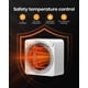 thumbnail image 5 of Calentador Space Heater Gaiatop Mini ligero de cerámica PTC de 500 W, color blanco, 5 of 6