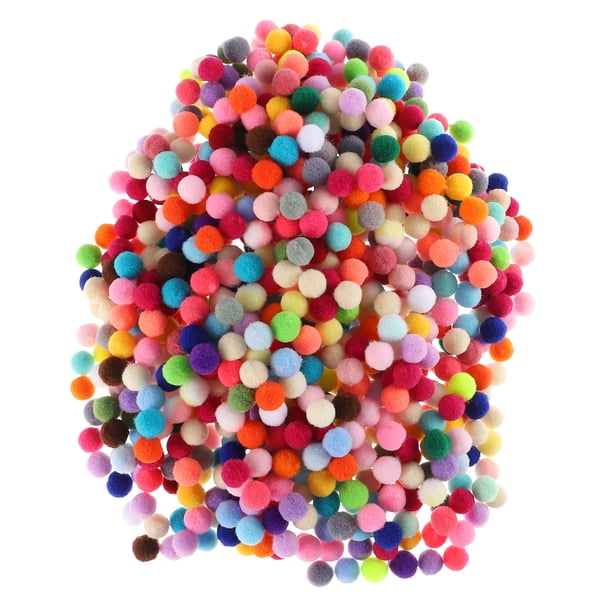 FELTECHELECTR 1 bolsa de bolas de pompones decorativas para manualidades, pompones, manualidades, bolas de pompones