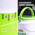 thumbnail image 5 of Nostalgia Taco Tuesday Tailgator Margarita Machine - Licuadora para batidos, margaritas, daiquiris y granizados - Blanco/verde lima - 128 onzas - 10" D x 12" W x 9" H, 5 of 5