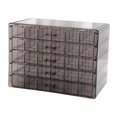 thumbnail image 4 of Caja de almacenamiento para pendientes, expositor para puntas de uñas, cajón con 120 compartimentos, organizador de joyas vacío, multiusos, de gran Negro, 4 of 8