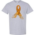 thumbnail image 3 of Inktastic Leukemia Awareness with Orange Ribbon Made of Hearts T-Shirt, 3 of 5