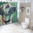 thumbnail image 7 of Orinice Colorful Luxurious Graphic Print Polyester Fabric Shower Curtain Set with Hooks, 100% Waterproof Bathroom Decor Set for Home 36x72, 7 of 7