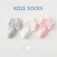 thumbnail image 2 of Baby Girls Cotton Lace Socks,Ruffle Frilly Princess Style Ankle Socks for Girls Toddler Infant Baby, 2 of 7