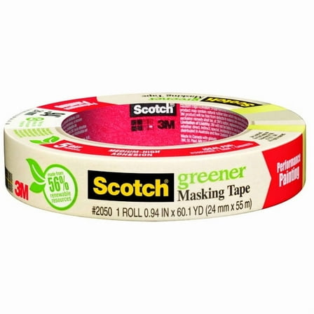 2Pc 3M Scotch 0.94 in. W X 60.1 yd L Beige Medium Strength Masking Tape 1 pk